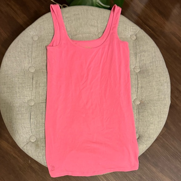 Lilly Pulitzer Makena Pink Pima Cotton Palm Logo Tank Top
Size XS💎EUC - Picture 2 of 5